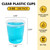 RACETOP 2000 Pack 3 oz Plastic Cups, Clear Disposable Plastic Cups Bulk, Cold Drinking Party Cup, Transparent for Wedding, Thanksgiving, Christmas, Party