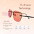 BRADDELL OPTICS FL-41 Rose Tinted Migraine Light Sensitivity Rimless Glasses for Fluorescent LED Glare, Photophobia and Eye Strain