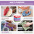 SIFANGKE Microfiber Cleaning Cloth, 100 Pack Assorted Color Cleaning Rags for Housekeeping, Colorful Reusable Microfiber Towels for Car, Kitchen, Bathroom and Household Cleaning Supplies, 11.8"X11.8"