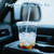 Ginkgo 100 Pack 24oz Clear Plastic Cups with Lids and Straws - Disposable Iced Coffee Cups for Smoothies, Lemonade