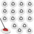 16Pack Spin Mop Replacement Heads,100% Microfiber Mop Head Replacement Compatible with Triangle Spin Mop, 360 Degree Spin Mop Refill for Easy House Cleaning Floor Mopping