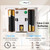 Automatic Air Freshener Spray Dispenser (2-Pack), Custom Timing (Day/Night/24H, 7.5/15 min), Wall Mounted or Free Standing, for Home and Commercial, Compatible with Glade Refill Can, White, Milas-D