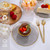 Rubtlamp 100 Pcs Graduation Black Plastic Dessert Plates, Black Plastic Appetizer Plates, 6inch Disposable Cake Plates With Gold Rim, Heavy Duty Small plates, Fancy Hard Disposable Salad plates