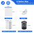 5 Gallon Trash Bags, 360 Count -1.2 Mil Drawstring Small Garbage Bags, White Plastic Trash Can Liners for Bathroom Accessories, 18 Liter, Bedroom, Dorm Room Essentials, Office