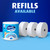 Charmin Toilet Paper Ultra Soft, Forever Roll Starter Kit, 1 Holder, 2 Rolls, 2-ply Bath Tissue