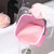Roshtia 6 Pcs 3 Quart Cleaning Bucket Small Sanitizing Square Bucket Detergent Pail for Home Commercial Restaurant Kitchen Office School (Pink)