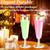 200 Pack Plastic Champagne Flutes with Gold Rim, 5.5 Oz Clear Disposable Plastic Champagne Glasses, Wine Glasses Cups for Wedding Celebration Birthday Party Wine Tasting New Years Eve Party Supplies