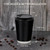 Coolcap 100 Pack 12 oz Disposable Coffee Cups with Lids and Straws, Insulated Ripple Wall To Go Paper Corrugated Cups, Bulk for Hot/Cold Drinks, Cafe Bar, Office, Chocolate, Cocoa (Black)