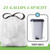 21 Gallon 120 Counts Strong Drawstring Trash Bags Garbage Bags by Teivio, Bathroom Trash Can Bin Liners, Plastic Bags for home office kitchen, White