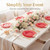 NOCCUR 175PCS Red Plastic Plates with Gold Disposable Silverware - Include 50 Red Gold Plastic Plates,25 Knives,25 Forks,25 Spoons,25 Cups and 25 Napkins - Ideal for Party/Independence Day/Wedding