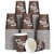 Clawsoff 200 Count 10 oz Paper Coffee Cups, Disposable Drinking Cups for Hot or Cold Beverage, 8 ounce Brown Coffee Cups for Party, Business, Travel, Picnic