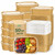 Kaderron 50 Pack 29 OZ Large Paper Bowls with Lids, Heavy Duty Disposable Compostable Container for Party, Disposable Bowls Bulk Soak-Proof and Microwave Safe for Hot/Cold Use