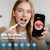 Upgraded Tonsil Stone Remover with Camera, Visual Tonsil Stone Removal Kit with 6 LED Light, Tonsil Stone Removal Tool Camera with 1080P, 5 Head Attachments, for iOS & Android (White)