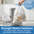 T.FORING 21 Gallon Tall Kitchen Trash Bags Drawstring, 1.7 Mil, 120 Count