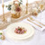 Tinybee 60PCS Ivory Plastic Plates - Heavy Duty Ivory Disposable Plates, Elegant Plastic Plates for Bridal Shower, Wedding and Party Including 30 Dinner Plates 10 '' & 30 Dessert Plates 7.5 ''