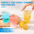 RACETOP 14 oz 200 Pack Disposable Plastic Cups, Disposable Clear Plastic Cups for Parties, Weddings, Gatherings, and Festival Events