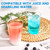 RACETOP 14 oz 200 Pack Disposable Plastic Cups, Disposable Clear Plastic Cups for Parties, Weddings, Gatherings, and Festival Events