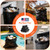 Delxo 40-45 Gallon Trash Bags, 125 Count, 40×48'' Large Black Garbage Bags – Light-to-Medium Duty Star-Seal Can Liners for Home, Kitchen, Yard & Office – Bulk Value Pack, Made in USA