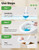 Kucbraly 50 Count Toilet Wand Refills, Disposable Toilet Brush Refills Compatible with Clorox Wand for Bathroom Cleaning