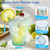 Glowserve 200 Pack Plastic Cups Disposable Blue Clear Plastic Cups Cocktail Glasses 12 oz Drinking Disposable Cups for Party New Year Birthday Wedding Graduation Father's Day World Cup