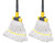 KeFanta 2 Pack Commercial Mop Heavy Duty Industrial Mop with Long Handle,60" Looped-End String Wet Cotton Mops for Floor Cleaning,Home,Kitchen,Office,Garage and Concrete/Tile Floor