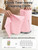 SOOWASH Microfiber Cleaning Cloths Roll, 225 Pack Tear Away Microfiber Towels Roll, 12" x 12" Lint Free Rags, Reusable Cleaning Cloths, Washable, Scratch Free,Ultra Absorbent Dish Rags(Pink)