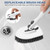 SetSail 4-in-1 Tile Tub Floor Scrubber with 52-inch Long Adjustable Handle Shower Cleaner Brush with V-Shaped Grout Brush and 3 Replacement Brush Heads for Bathroom Kitchen Walls Tub Tile, White Grey