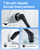 Leebein Electric Spin Scrubber, Cordless Cleaning Brush with 8 Replaceable Brush Heads, Tub and Floor Tile Power Scrubber Dual Speed with Adjustable & Detachable Handle for Bathroom Tub (All Black)
