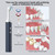 Tooth Polisher and Plaque Remover, Teeth Cleaning Tools for Cleaning and Polishing of Tooth, Dental Cleaning Tools for Brighten and Polish Teeth with 5 Brush Heads, 4 Speed Modes and 3 Polish Pastes