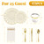 Glowserve 175 Piece Plastic Dinnerware Set Disposable Dinnerware Set for 25 Guests Include 50 Plastic Plates 25 Silverware Set 25 Cups and 25 Napkins for Father's Day Party Wedding Birthday