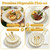 Glowserve 175 Piece Plastic Dinnerware Set Disposable Dinnerware Set for 25 Guests Include 50 Plastic Plates 25 Silverware Set 25 Cups and 25 Napkins for Father's Day Party Wedding Birthday