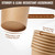 Biotakeware 500 Pack 8 oz Disposable Paper Cups, Brown Coffee Cups Unbleached Kraft Paper, Sturdy Leak Resistant Hot/Cold Disposable Cups for Party Home Office