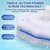 Cecailin 120pcs Disposable Toilet Brush Refills, Bulk Toilet Bowl Cleaner Refill Pads, Compatible with Most Toilet Cleaning Wands, High-Value Scrubber Replacement Heads, 120 Count
