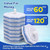 Cecailin 120pcs Disposable Toilet Brush Refills, Bulk Toilet Bowl Cleaner Refill Pads, Compatible with Most Toilet Cleaning Wands, High-Value Scrubber Replacement Heads, 120 Count