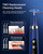 Plaque Remover for Teeth - Tartar Remover for Teeth with LED Light & 5 Modes, Rechargeable Hard Plaque Remover with 2 Replaceable Heads, Ultrasonic Teeth Cleaner Kit for Home Use