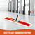 CLEANHOME 36" Commercial Dust Mops for Floor Cleaning Heavy Duty Floor Duster Mop with Long Handle Hotel Gym Household Cleaning Supplies for Hardwood, Tiles, Marble Floors (Red)