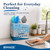 UNIMADE Microfiber Cleaning Cloth, 120 Pack Reusable Paper Towels Microfiber Towels for Cars Lint Free Shop Rags with for Home Kitchen Automotive, 11"x 9", White & Grey & Light Blue & Blue