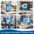 UNIMADE Microfiber Cleaning Cloth, 120 Pack Reusable Paper Towels Microfiber Towels for Cars Lint Free Shop Rags with for Home Kitchen Automotive, 11"x 9", White & Grey & Light Blue & Blue
