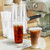 Lamosi 300 Pack Clear Plastic Cups with Lids and Straws 20 OZ, Disposable Iced Coffee Cups with Lids for To-Go Cold Drinks, Smoothies and Slushie