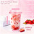 KesaPlan 100 Pack 16 oz Pink Plastic Party Cups with Sip Lids, Disposable Iced Coffee Cup with Lid, Round Bottom Stemless Glasses Drinking Cups for Valentine's Galentine's Bachelorette Party Holiday