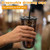 Ziliny 50 Sets Clear Plastic Cups with Lids and Straws, Disposable Iced Coffee Cups Drinking PET for Cold Drinks, Juice, Smoothie, Coffee Shops, Party, Christmas (20oz,Black)