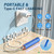 Plaque Remover for Teeth, Dental Calculus Remover & Teeth Cleaning Kit, Electric Tooth Scaler for Tartar Removal, 4Modes Rechargeable Dental Cleaning Tool with LED Light, 3Heads
