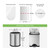 4 Gallon 1100Counts Strong Trash Bags Garbage Bags by RayPard, fit 12-15 Liter, 3,3.5,4.5 Gal trash Bin Liners for Home Office Kitchen Bathroom Bedroom, Clear