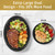 BONSINY 10x12 Oval Black Plastic Plates, 100 Pack Halloween Party Plates