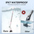 Swyprrix Electric Bathroom Cleaning Brush, Cordless Spin Scrubber Full Body Waterproof IPX7 with Adjustable Handle, 8 Replaceable Brush Heads for Bathtub/Kitchen/Window/Home -SD-CTB01