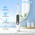 Tooth Polisher, Rechargeable Teeth Cleaning Tools for Tooth Polish and Whitening, Electric Teeth Cleaner with 3 Pastes, 5 Speeds, 6 Heads & LED Light, Waterproof Personal Dental Care Kit for Home Use