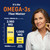 Triple Strength Omega 3 Fish Oil 3600 mg | EPA & DHA | Over 2100mg Omega-3 Fatty Acids | 1300mg EPA + 860mg DHA | Best Essential Fatty Acids | Premium Wild Caught & Burpless Fish Oil | 120 Ct