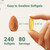 Micro Ingredients Triple Strength Omega 3 Fish Oil Supplements 4200mg Per Serving, 240 Softgels – Lemon Flavored – Burpless | EPA 1200mg + DHA 900mg | Deep Sea Fish