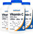 Nutricost Vitamin C with Zinc Capsules, 120 Servings (3 Pack) - 1000mg Vitamin C, 45mg Zinc, Non-GMO, Gluten Free Vitamin C Supplement