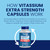 Vitassium Extra Strength Electrolyte Capsules - 750mg of Sodium for The Management of POTS and High Sodium Diets, Unflavored - 200 Salt Pills (Size 00)